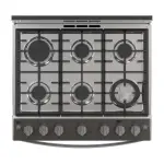 ESTUFA A GAS WHIRLPOOL DE 30" CON HORNO XPERT AIR FRY LWFR5050
